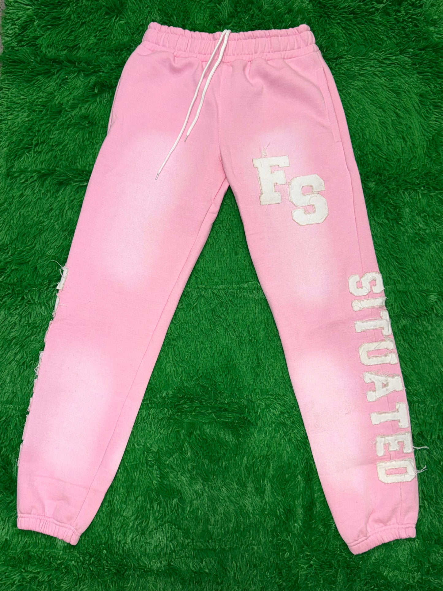 Forever Situated Pink Zip-Up Sweatsuit