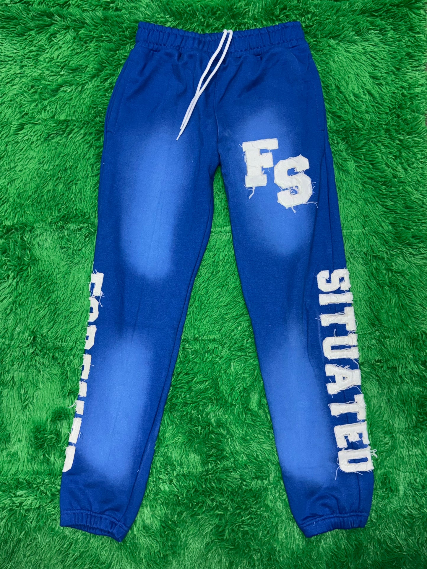 Forever Situated Royal Blue Zip-Up Sweatsuit